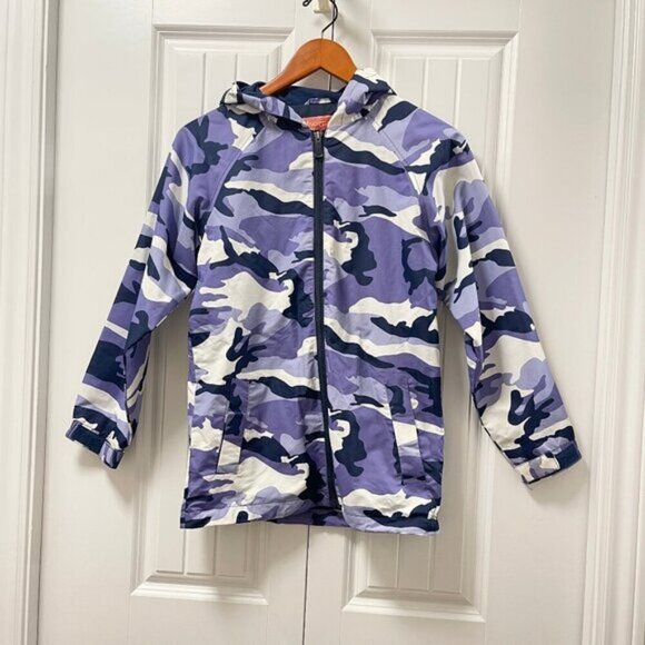 Northpeak Camo Hooded Girl's Jacket Purple  – M (10/12) - Picture 1 of 10